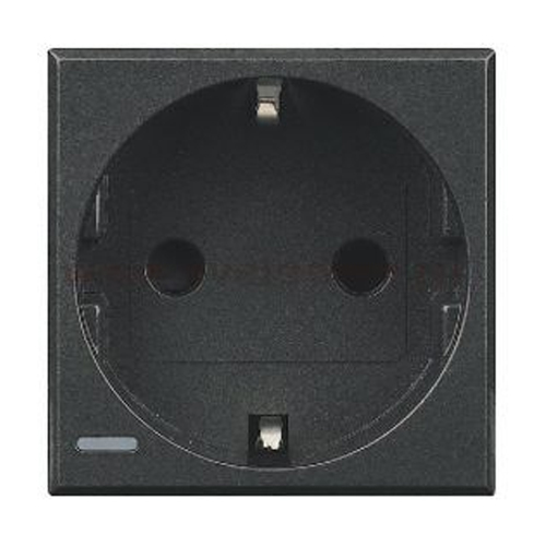 PRZ HS4141 Axolute Priza Schuko 2P+E 16A Negru