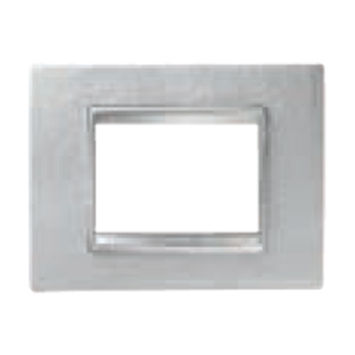 GW16204PB Rama Lux 4 module CH/Alb (piele)