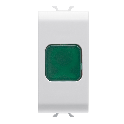 GW10622AB Buton indicator LED Verde 1 modul CH/Antib