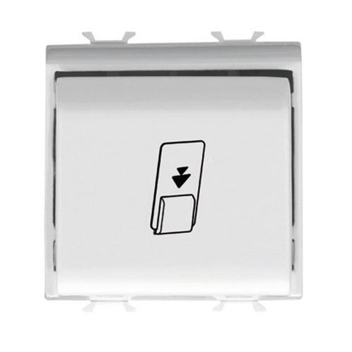 GW10039 Intrerupator card 1P 16AX 2 module CH/Alb