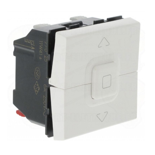 077025 Mosaic Intrerupator storuri max.500W 2module Alb