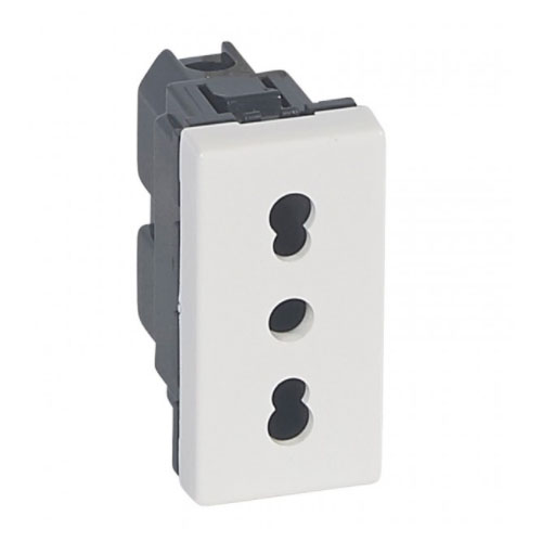 PRZ 077511 Mosaic Priza 2P+T 10/16A 1 modul Alb