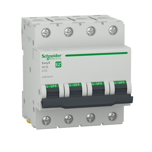 DJC EZ9F32410 Disjunctor tetrapolar 10A C 4.5KA 4M