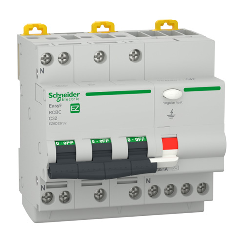 DJC EZ9D32732 Disjunctor diferential RCBO 3P+N 32A C 30mA