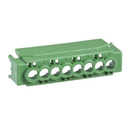 13582 Capac pentru bloc terminal cu 8 borne Verde