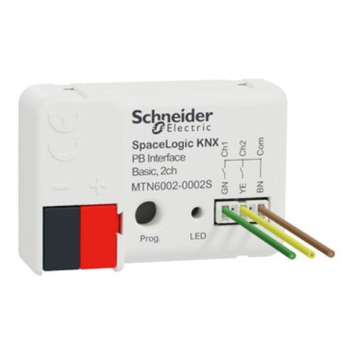 Interfață KNX Schneider Electric cu 2 canale pentru automatizări - SCHNEIDER ELECTRIC - Cod: MTN6002-0002S