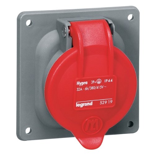 052919 Priza de montare pe panou 3P+T 32A 380-415V Rosu - LEGRAND - Cod: LG-052919