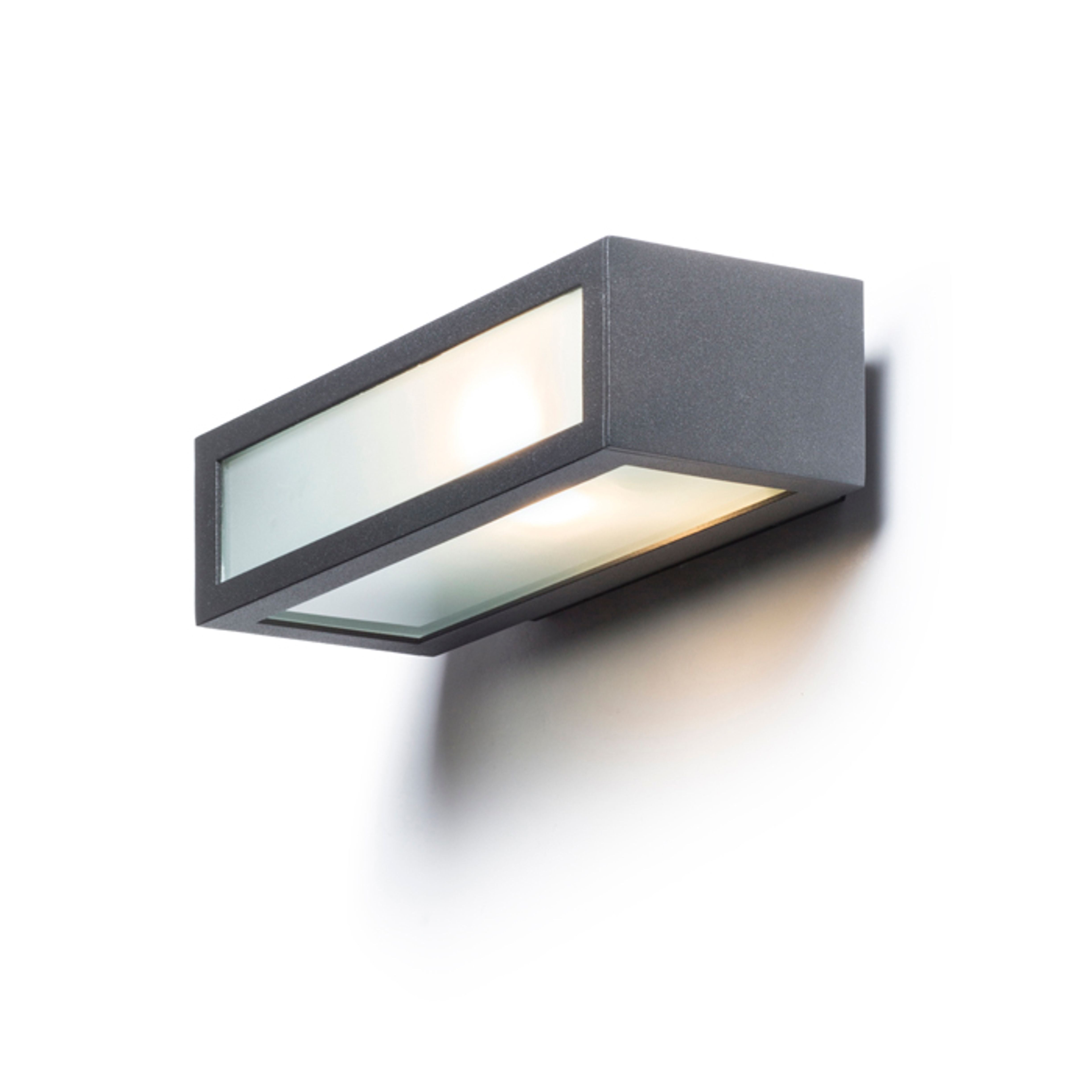 Aplica de perete Rendl Gino, antracit, 230V, LED, E27, 11W, IP44 - RENDL