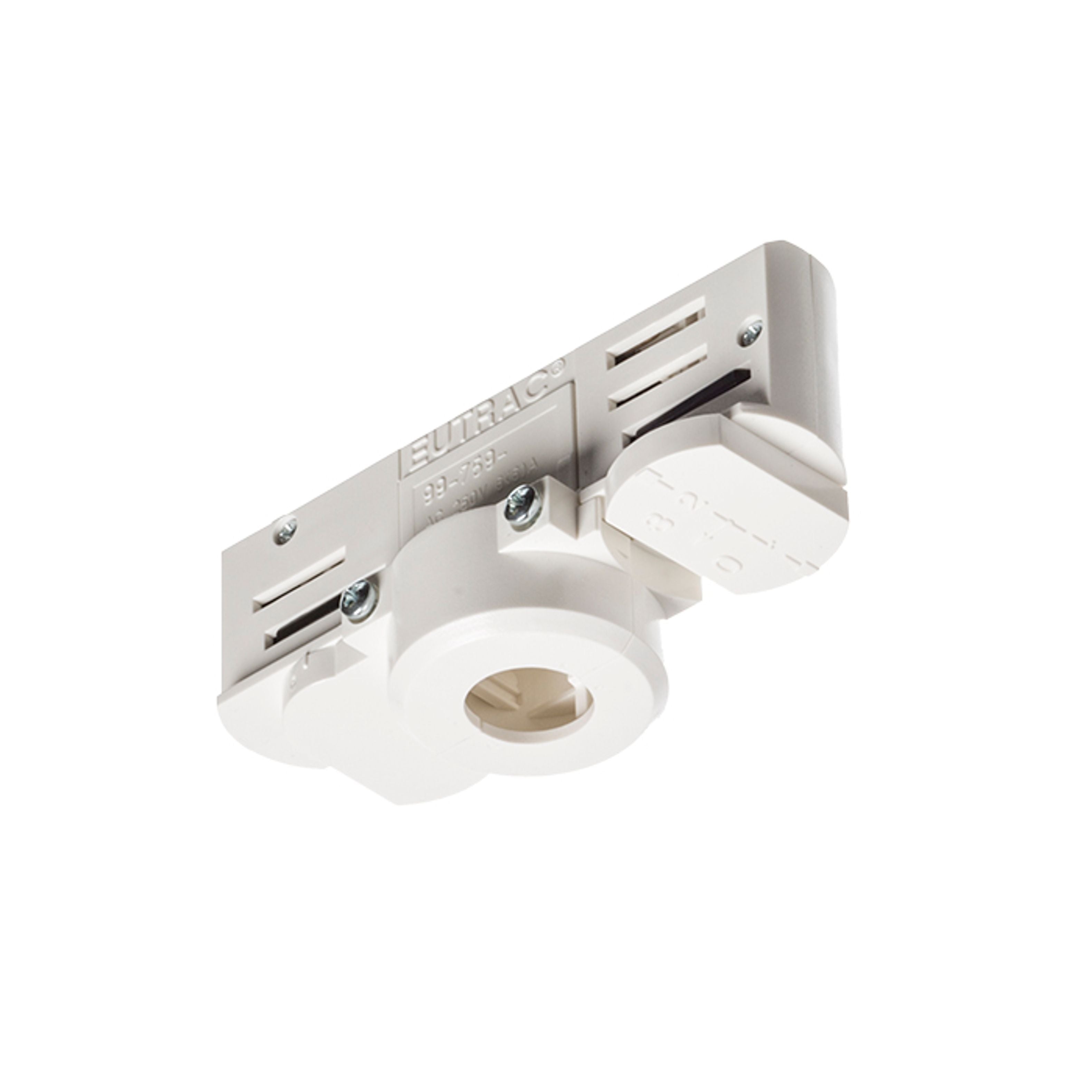 Adaptor pentru șină EUTRAC cu 3 circuite, alb, 230V - RENDL