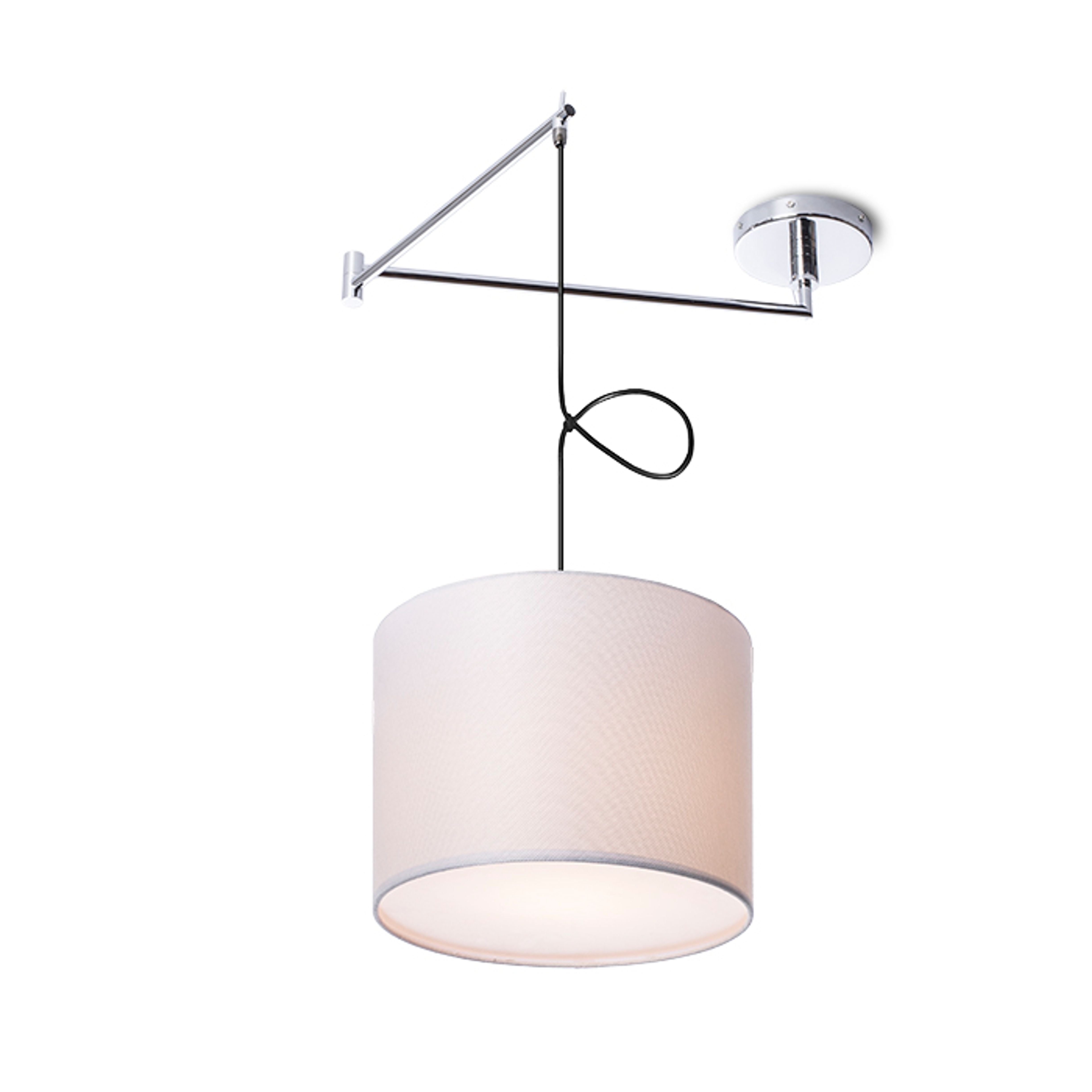 RENDL BROADWAY suspendat, braț alb-crom, 230V, LED, E27, 15W - RENDL