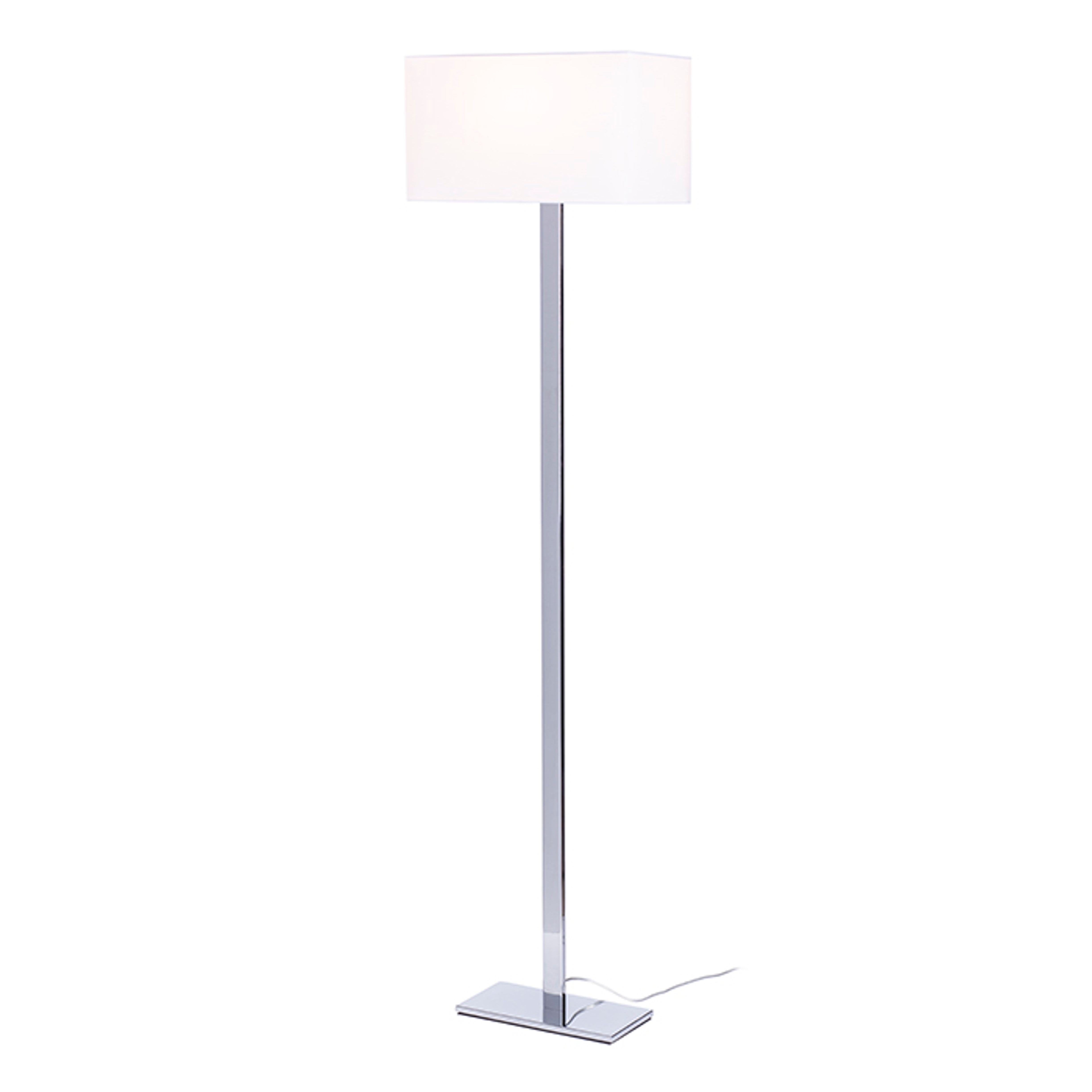 Bază de podea Plaza alb-crom 230V LED E27 15W - RENDL