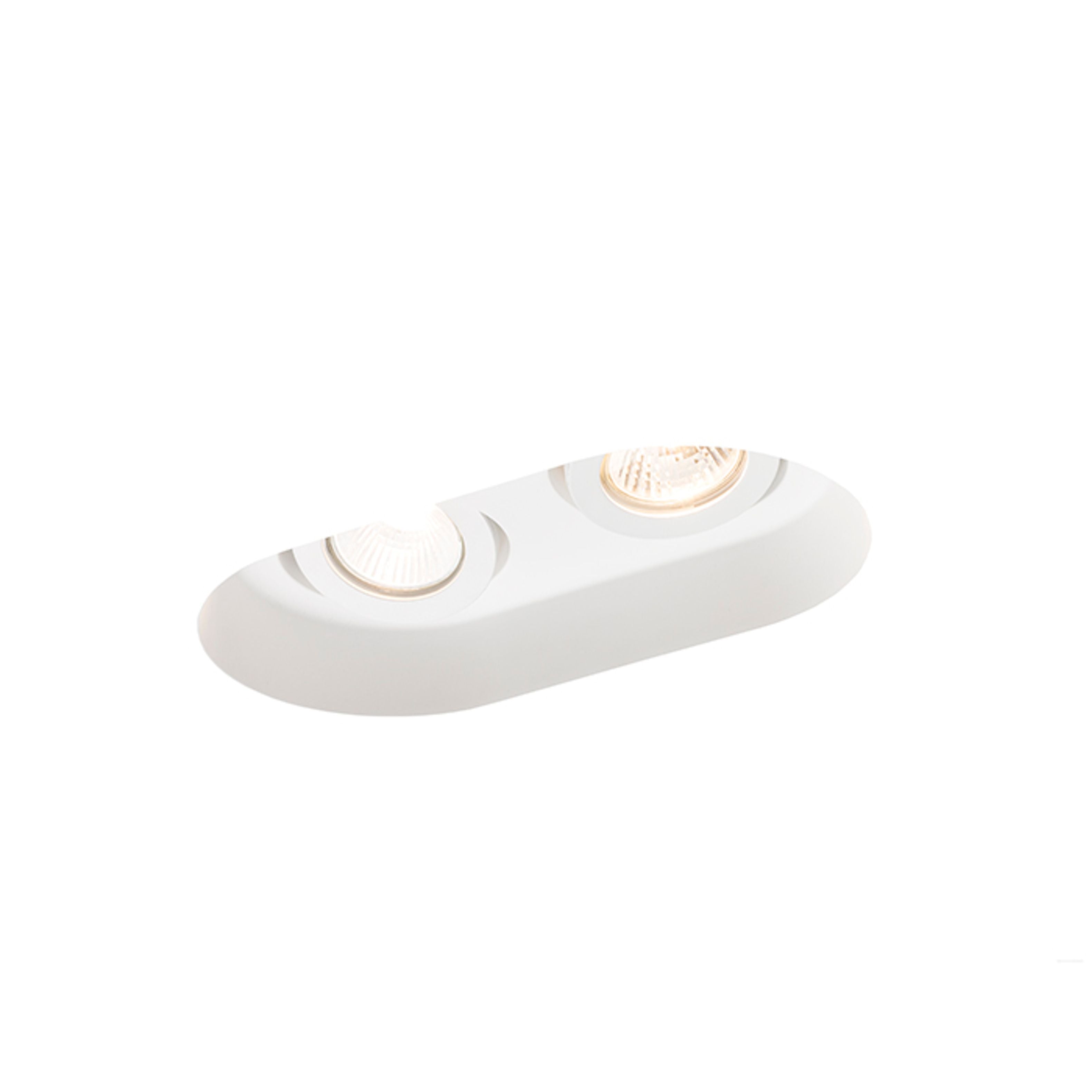 Spot încastrat în rigips orientabil GU10, 230V, 2x35W - RENDL