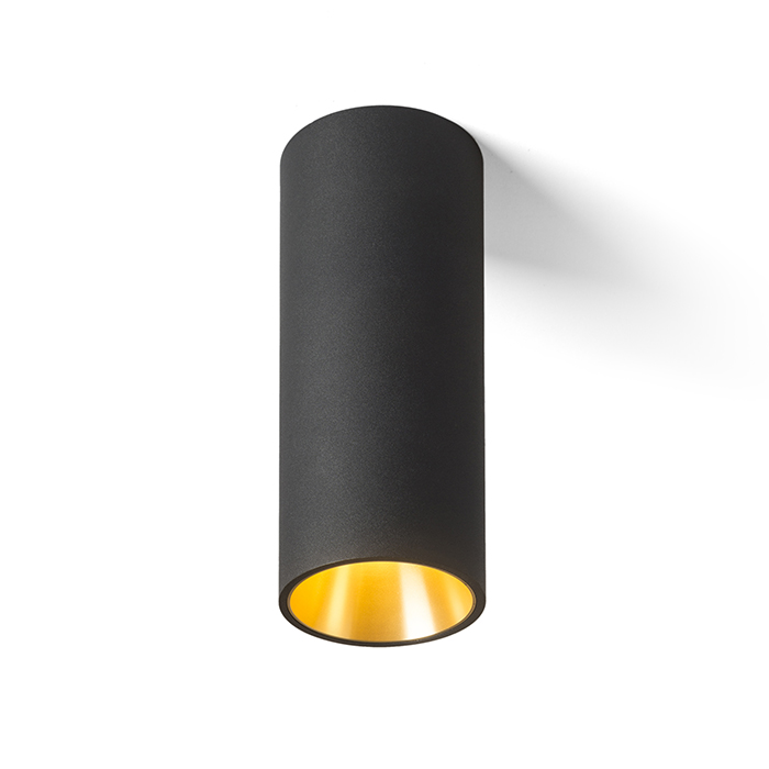 Rendl Pedro plafonieră neagră/aurie LED 25W 3000K 230V - RENDL