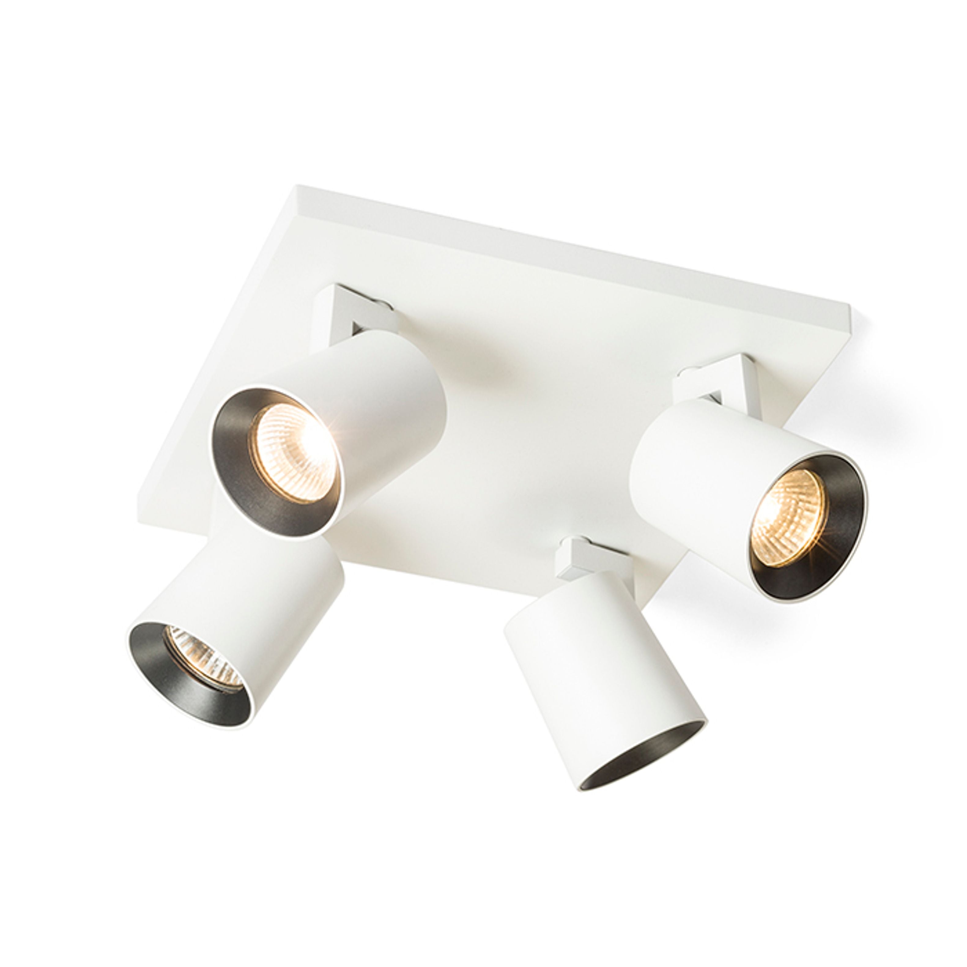 Rendl Kenny IV plafonieră aluminiu/negru 230V LED GU10 4x8W - RENDL