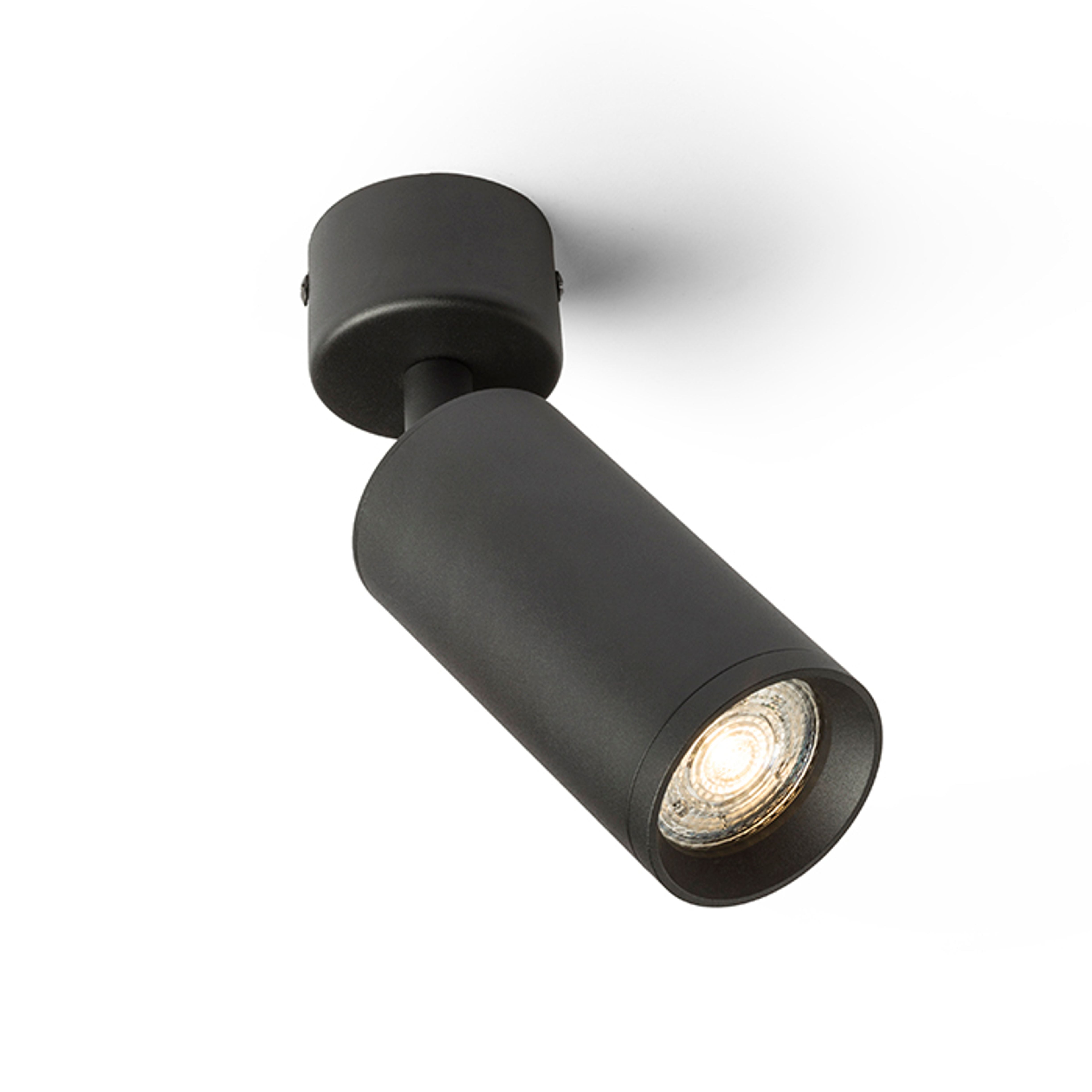 Corp de tavan negru Rendl Belenos, LED GU10 9W, 230V - RENDL