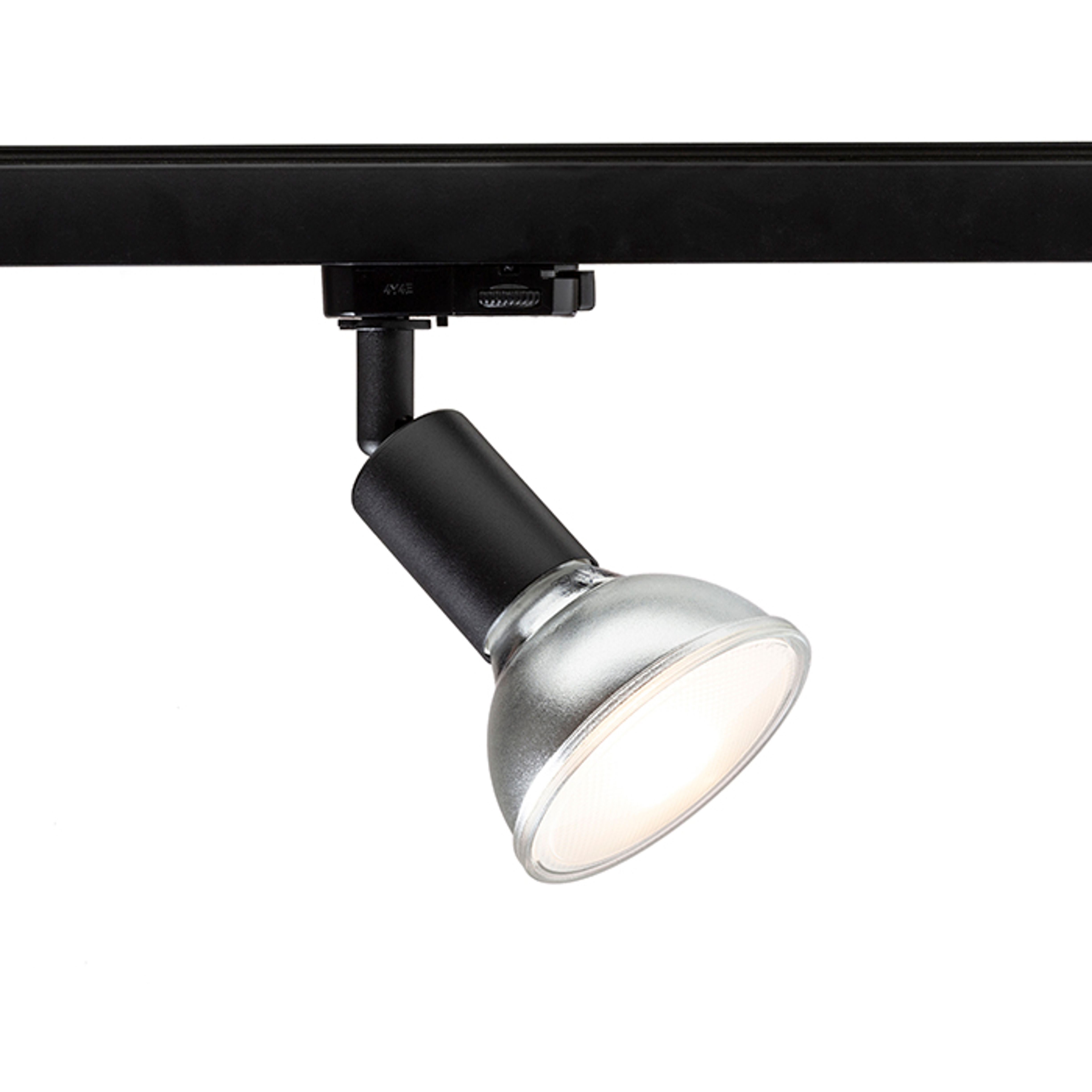 RENDL FAX soclu E27 pentru șină 3 circuite, negru, 230V, 15W - RENDL