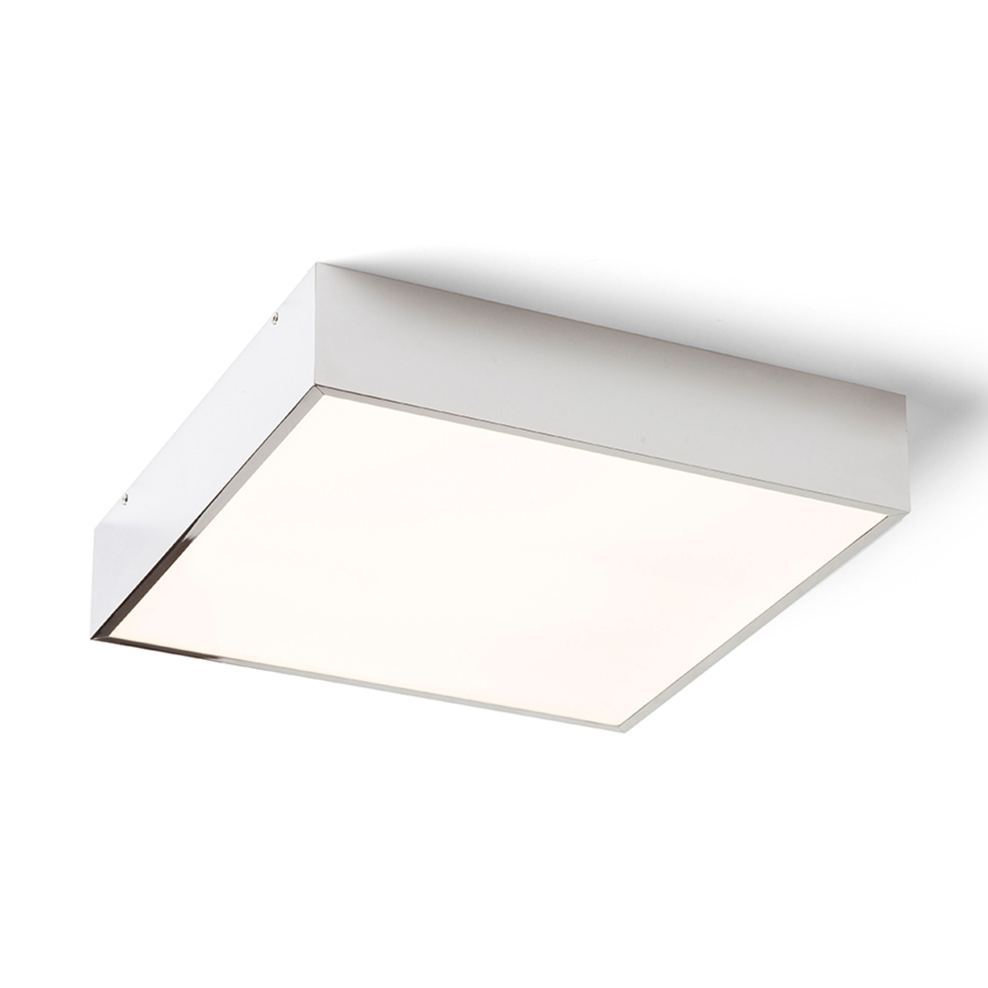 Plafonieră Rendl Merano LED 30 cm crom/acril mat 16W IP44 3000K - RENDL