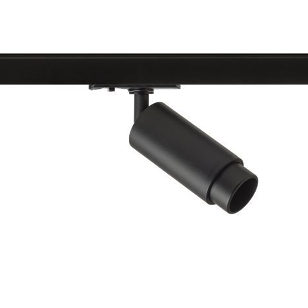 Spot pe șină 1 fază negru 230V LED GU10 9W 10°-50° - RENDL