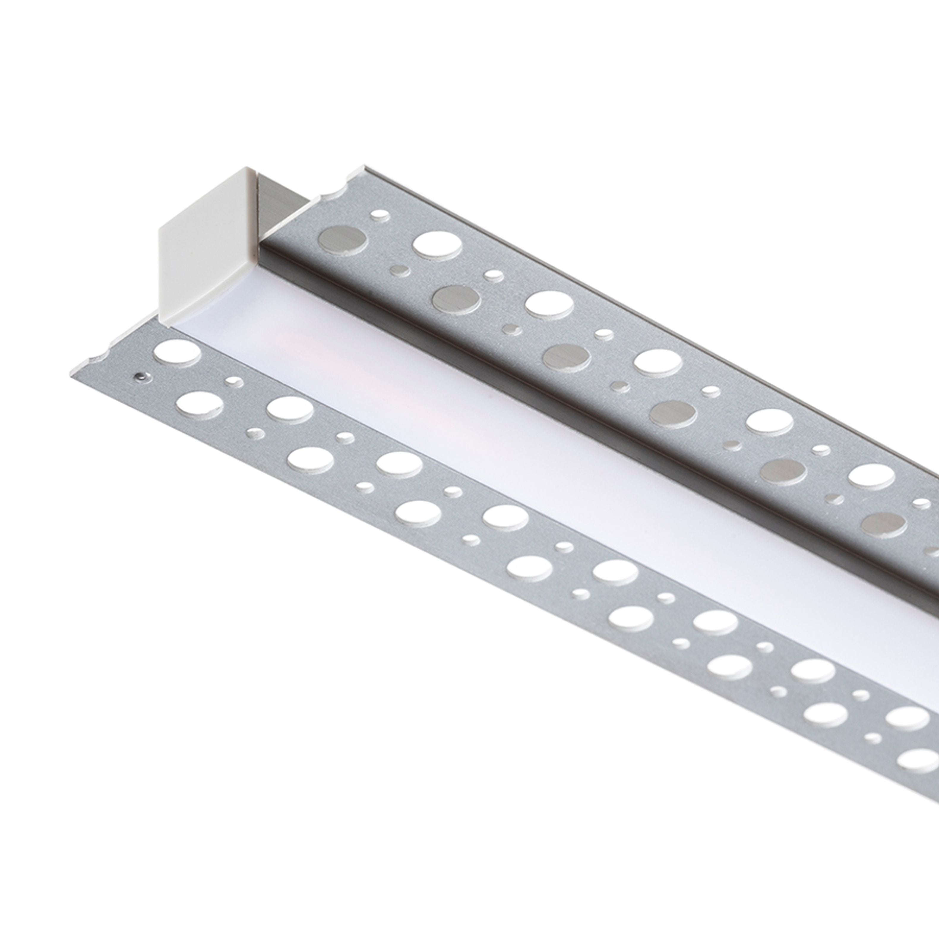 Profil LED B îngropat 1 m aluminiu/acrilic mat - RENDL