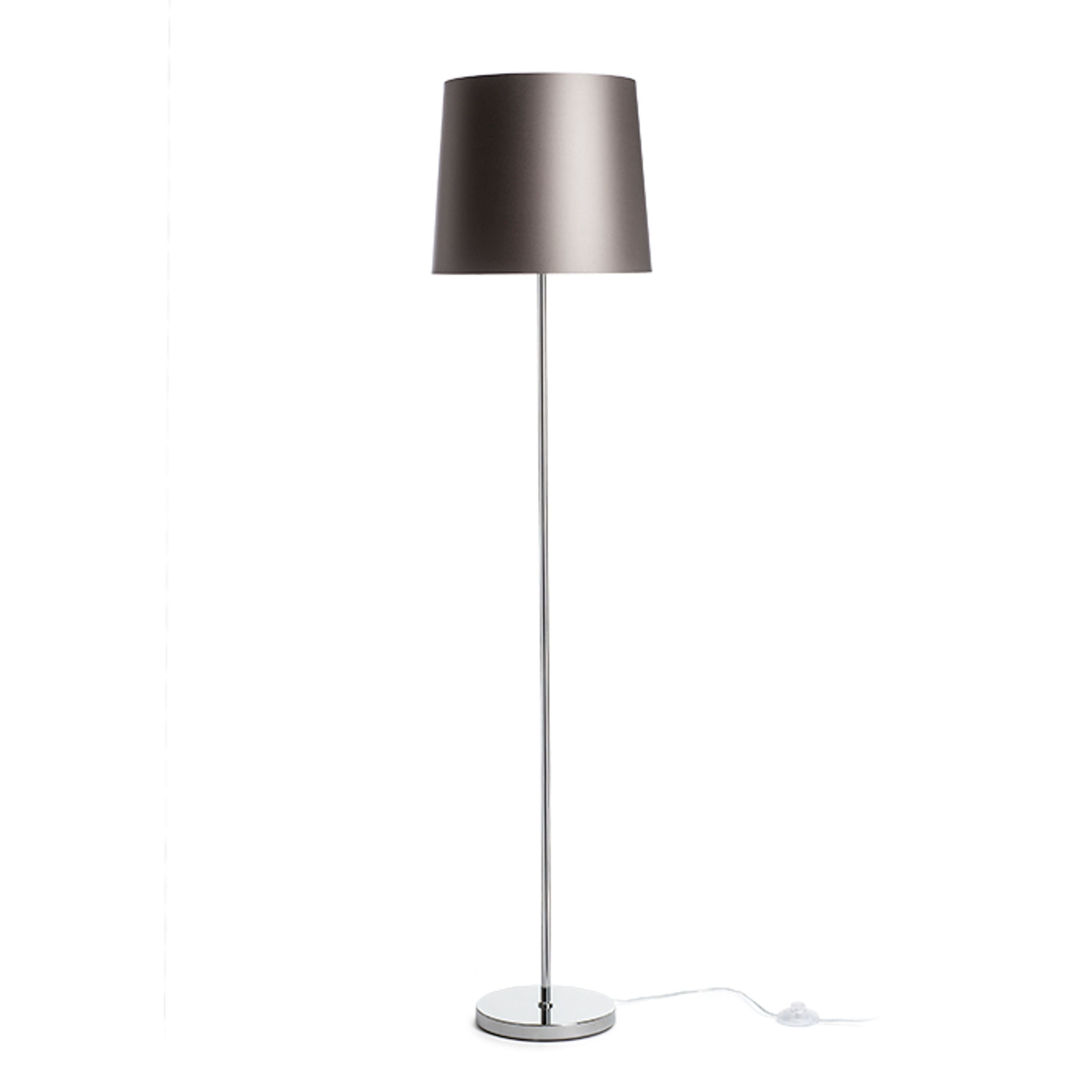 Bază de podea NYC/CONNY 35 alb/crom, E27, 15W, 230V LED - RENDL