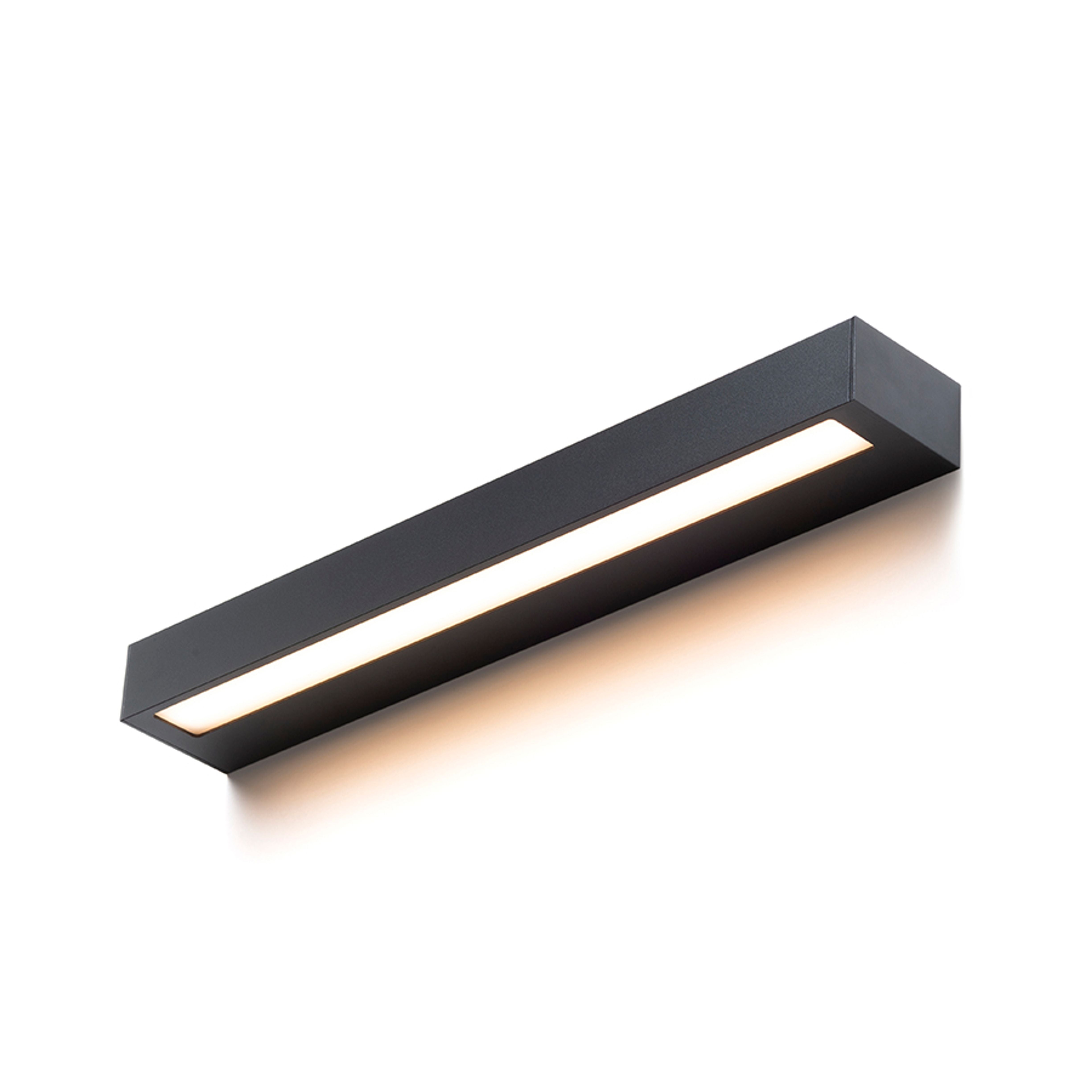 Rendl Aster 50 aplice perete negru acrilic mat LED 2x10W IP65 3000K - RENDL