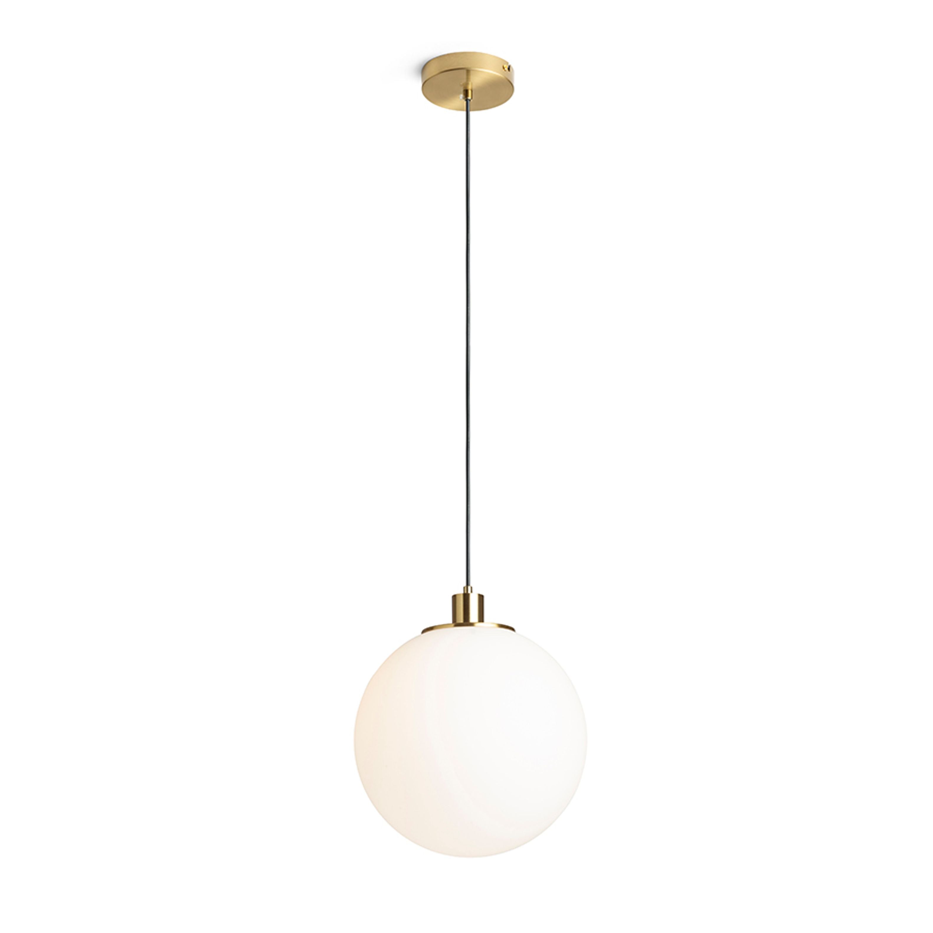 Pendul Rendl Boulder 30, sticlă transparentă/negru, E27, 15W, 230V - RENDL