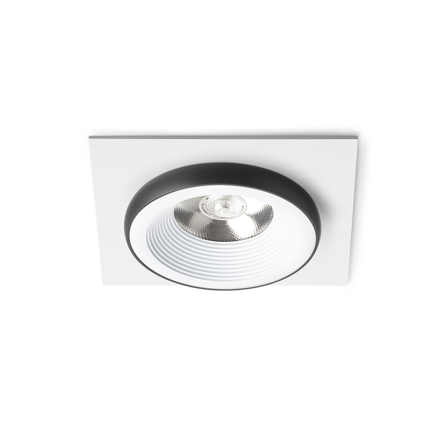 Rendl SHARM SQ I spot încastrat alb/negru 230V LED 10W 24° 3000K - RENDL